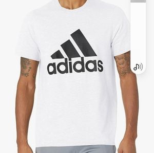 adidas Men's Badge of Sport Tee, White, Large